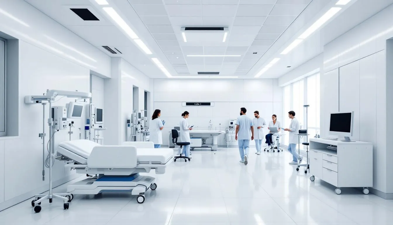 A modern medical facility equipped with advanced technology and a professional healthcare environment, designed for ibogaine treatment and addiction therapy, providing a supportive space for individuals seeking recovery from substance use disorders. The facility emphasizes medical supervision and a comprehensive treatment process to address opioid dependence and other mental health conditions.