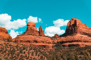 Red rock formations in Sedona, Arizona