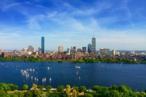 Boston skyline across the Charles River